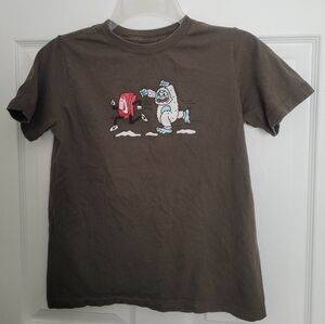 Nike Kids Dark Green Tee with Fun Graphic